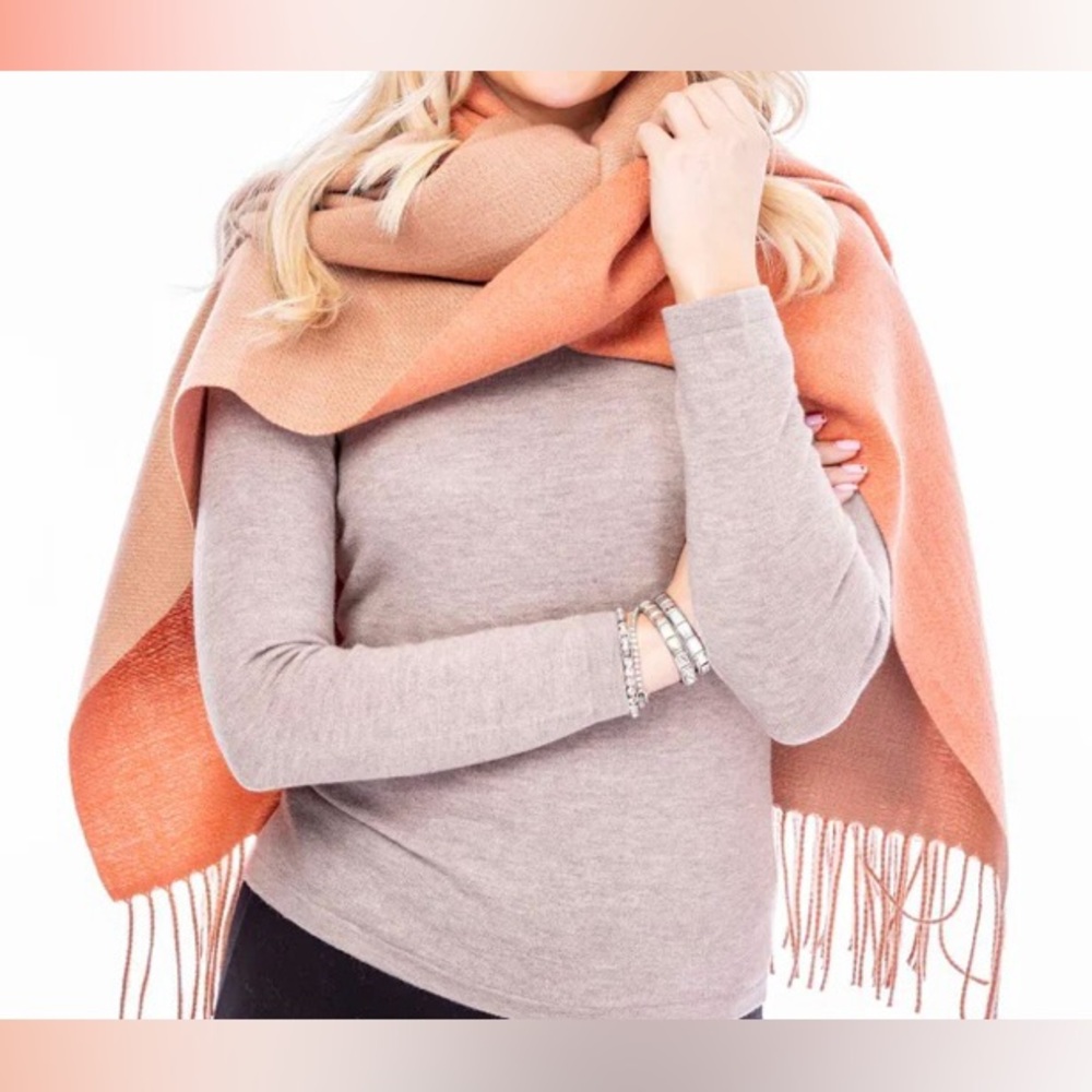 Elegant Warm Orange Women's Scarf 2 colors coral (mix7)